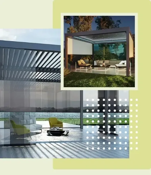 Bioklimatik pergola uygulaması