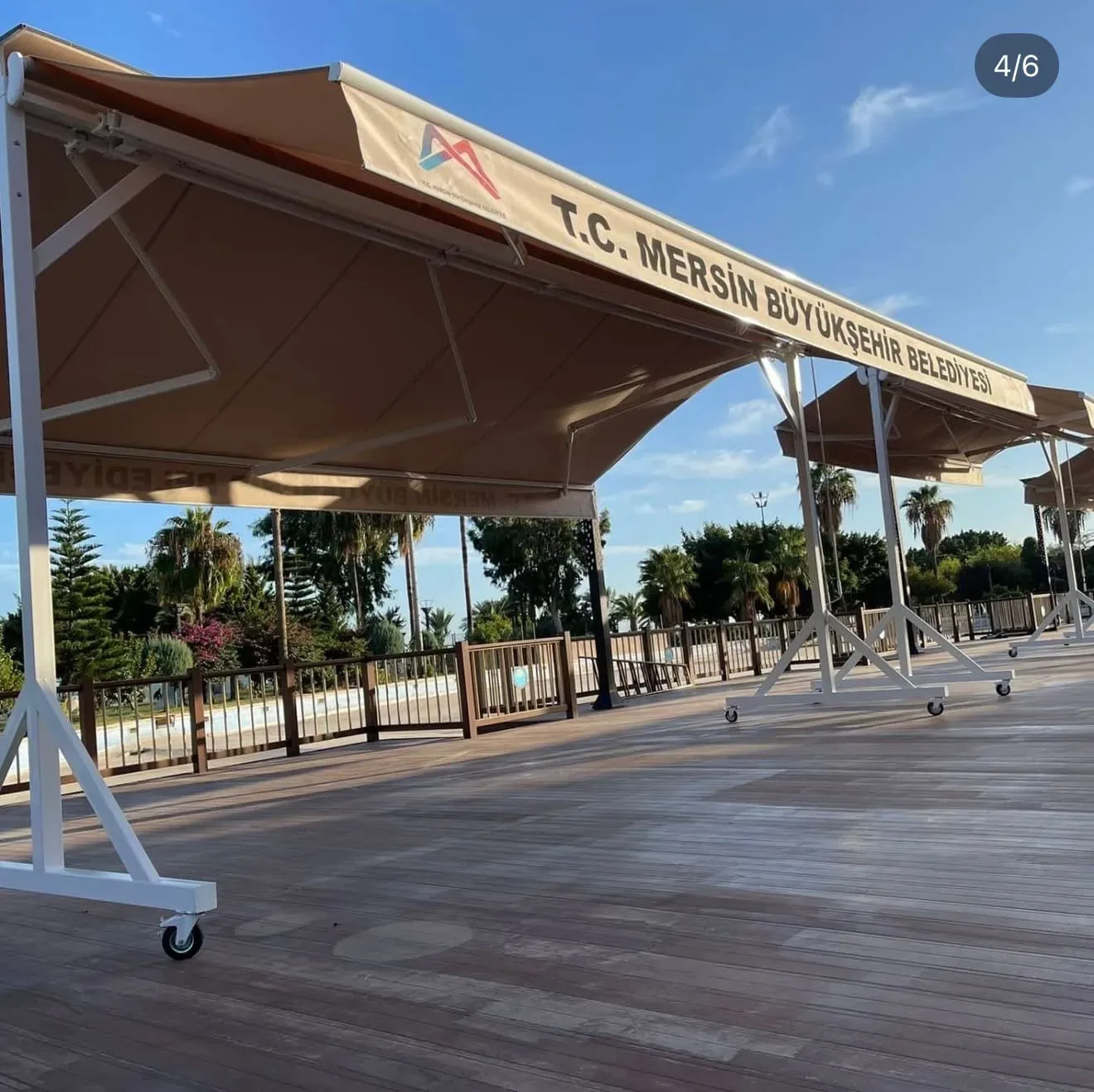 Elit Pergola Çift Açılır Tente